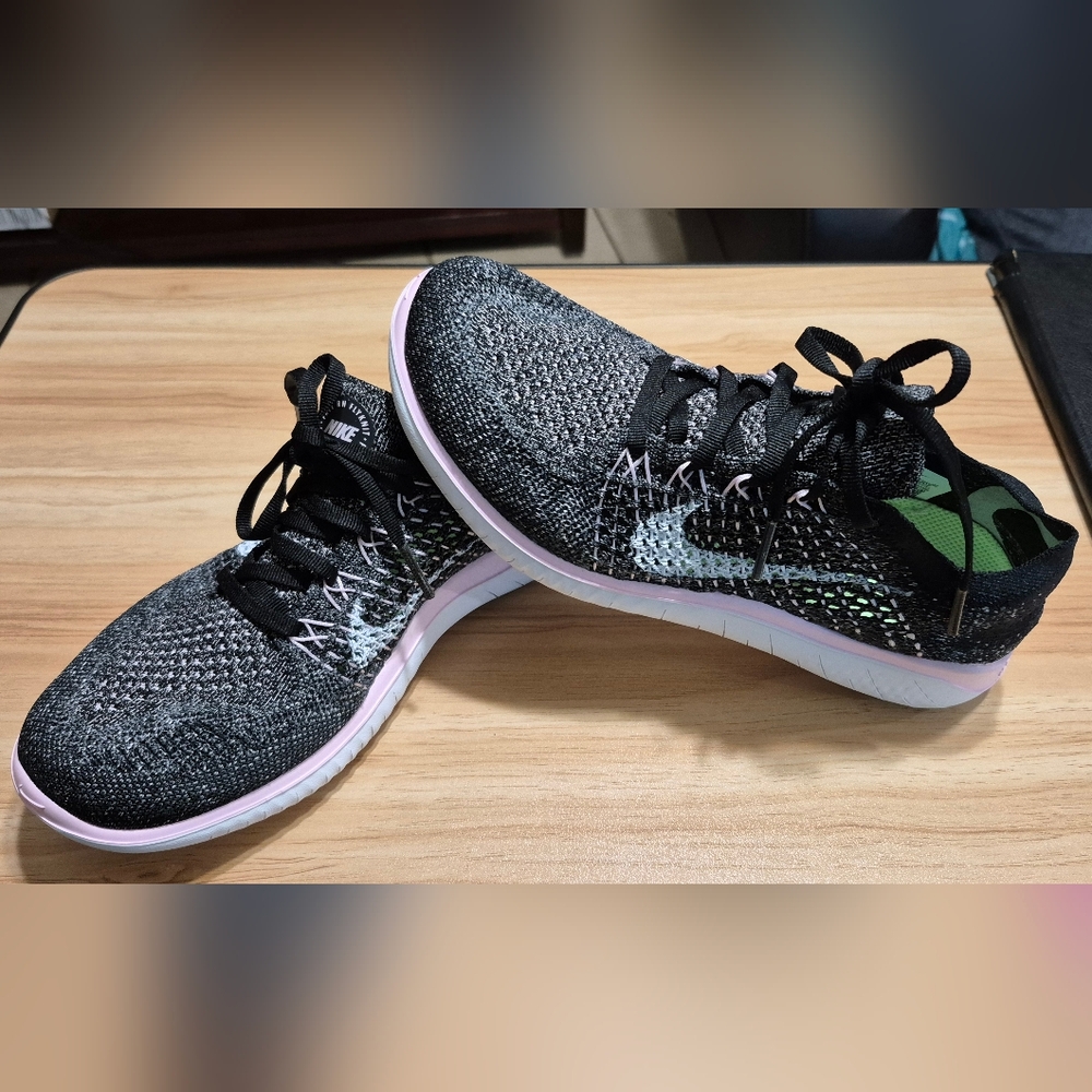 Nike Free Run Flyknit 2018 Women's Running Limited Sneaker Shoe Black 942839-007